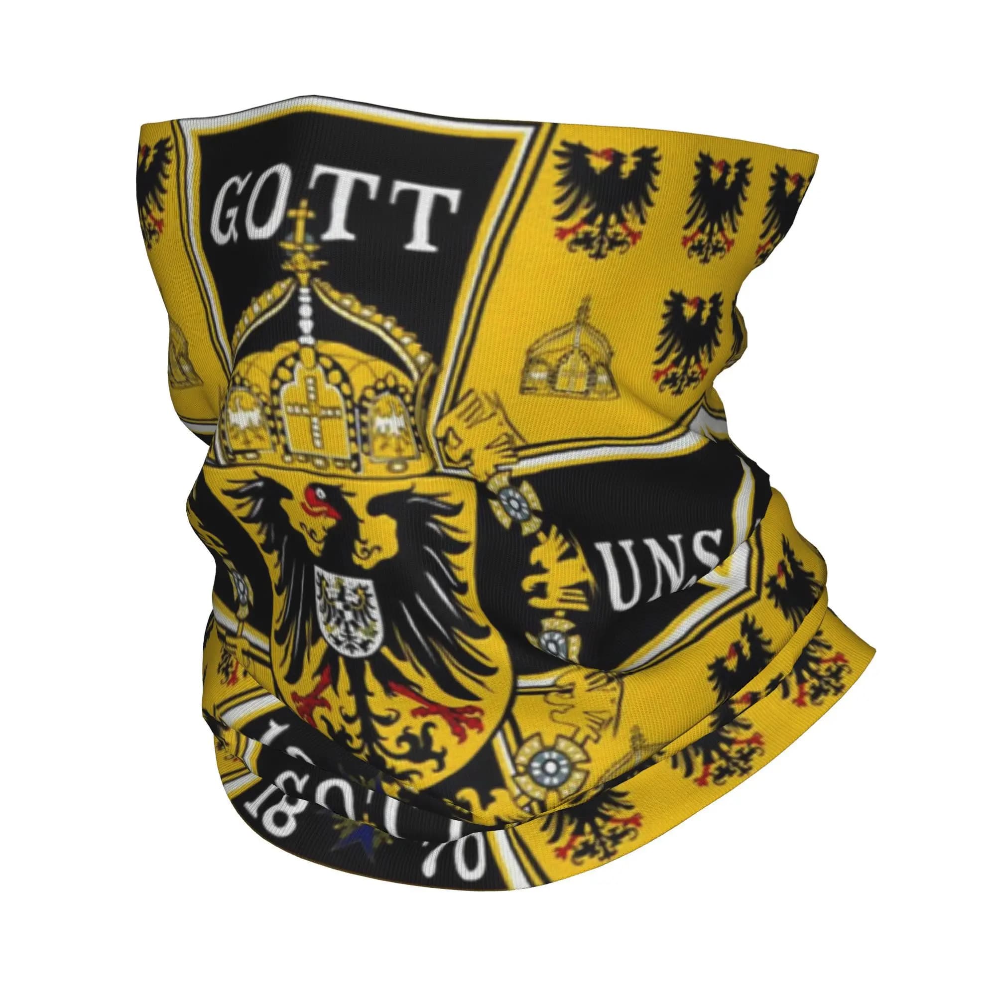 Personnalisé drapeau de bataille prussien de 1870 hiver bandeau cou plus chaud hommes Ski Tube échar