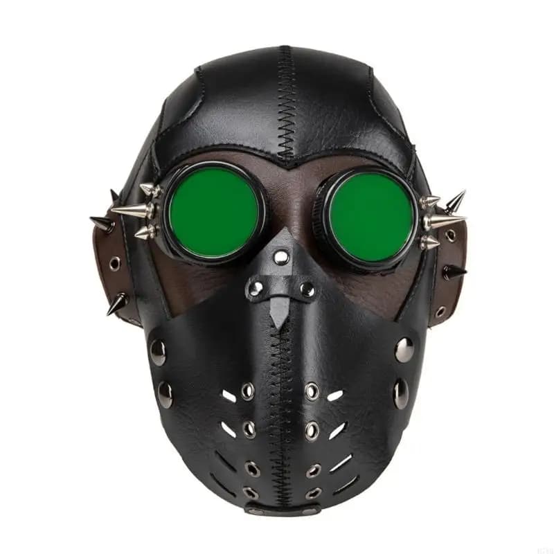 Masque Steampunk gothique avec matériau respirant pour les amateurs Cosplay, masque Punk fête pour m