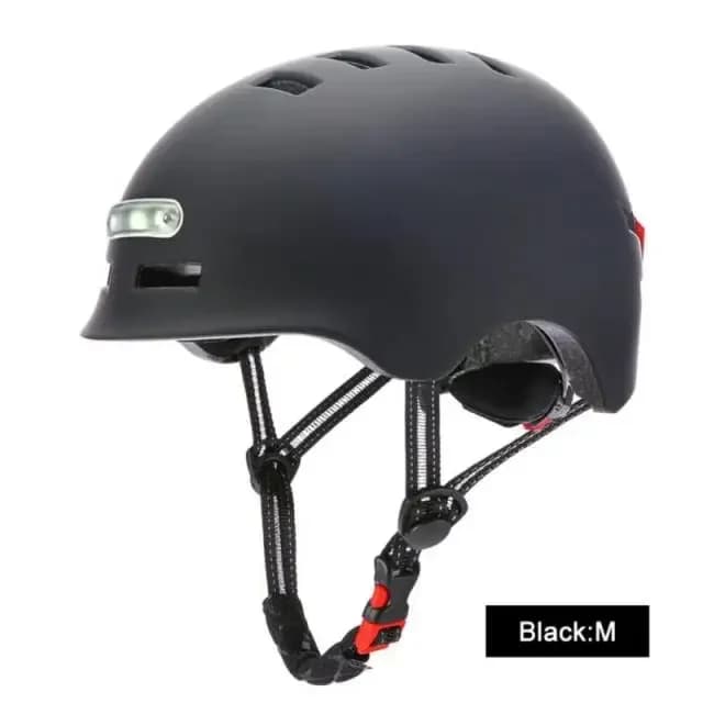 Casque de vélo avec avertissement lumineux intégré, équilibre de vélo, voiture, vtt, Sports de plein