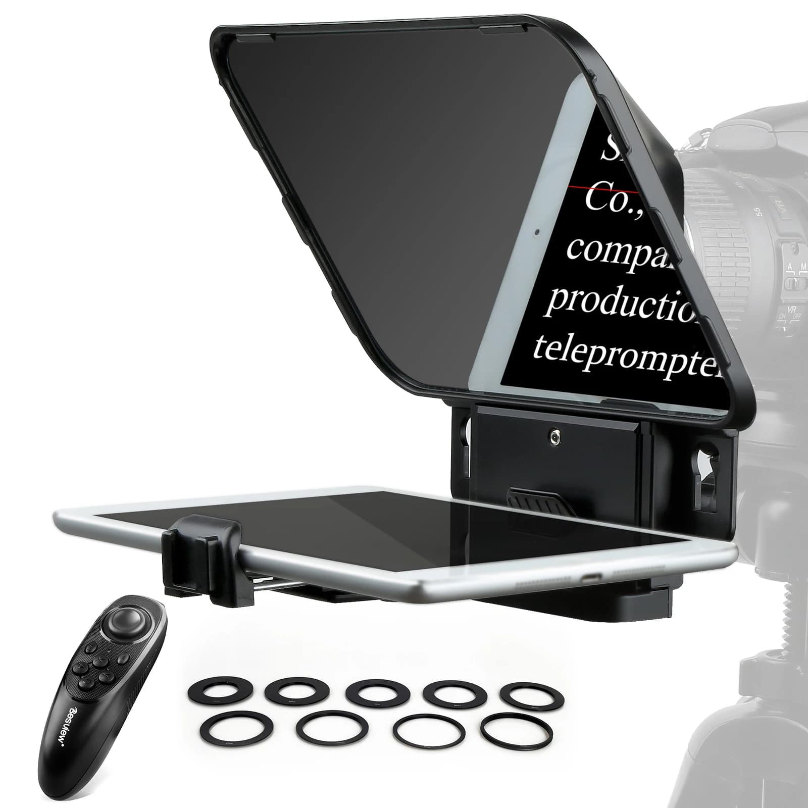 Desview-Téléprompteur T3 avec télécommande, pour iPad, tablette, smartphone, miroir à affichage élev