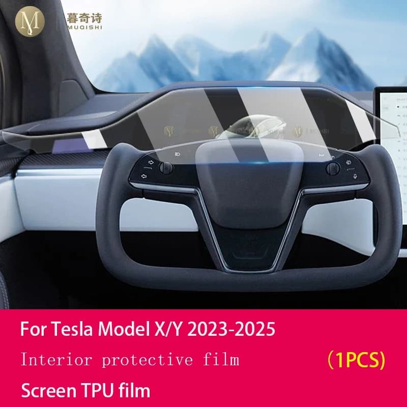 Protection d'écran anti-reflet mate pour Tesla Model X/S 2023-2026, film TPU pour écran de navigatio