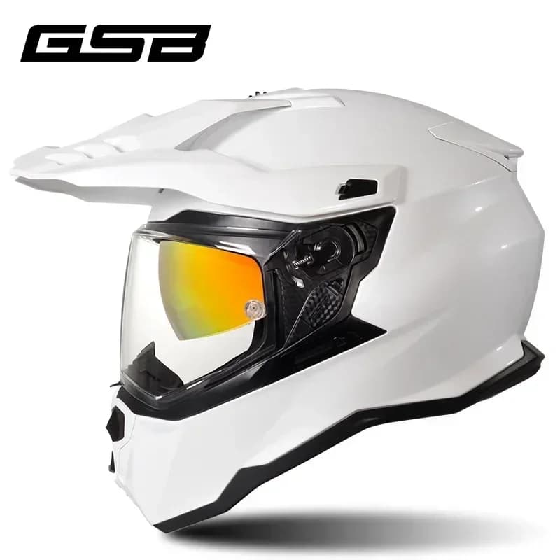 Casque de moto GSB XP-22 Rally, casque tout-terrain pour hommes, conduite longue distance, protectio