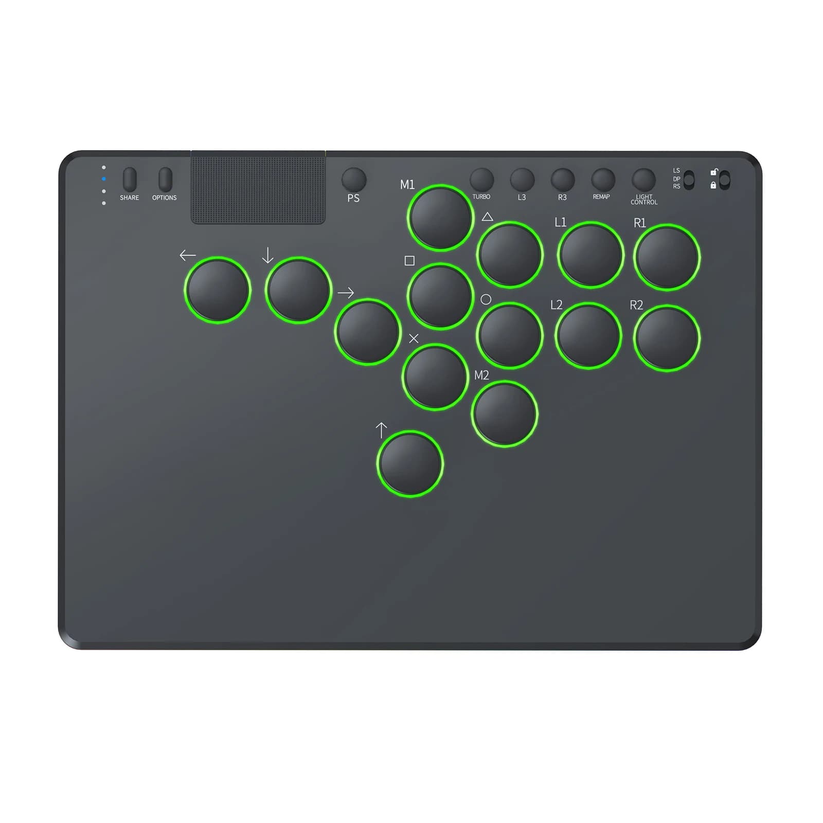 Manette d'arcade à 14 touches toutes programmables, compatible avec le clavier de jeu de combat à éc