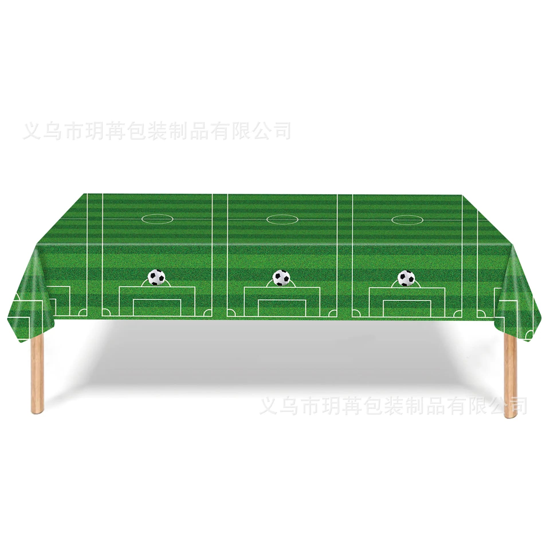 Nappe sur le thème du football, décorations de fête d'anniversaire, couverture de table rectangulair