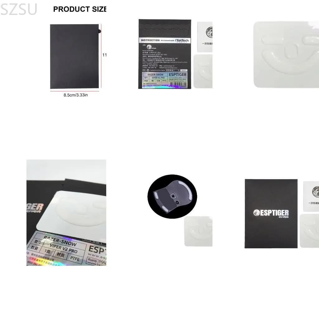 SZSU Mouse Feet Pad Installation Easy Installation Souris pour Snow V2 Mouse Améliore les jeux compé