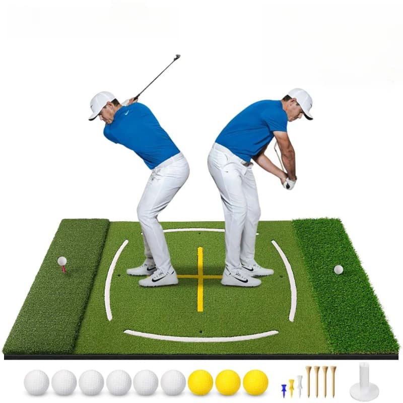 Nouveau tapis de frappe de Golf Triple combinaison d'herbe multifonctionnel enseignement épaissi Tee