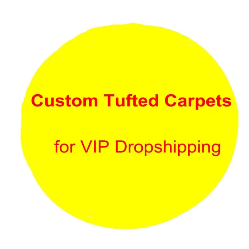 Tapis de touffetage doux personnalisé, rond, carré, lea irrégulier, salon, chambre à coucher, portes