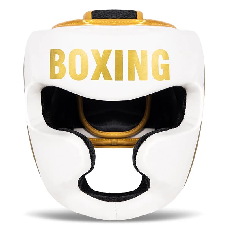Casque de boxe en cuir, 6 couleurs, karaté Muay Thai Sanda, entraînement pour adultes et enfants, pr