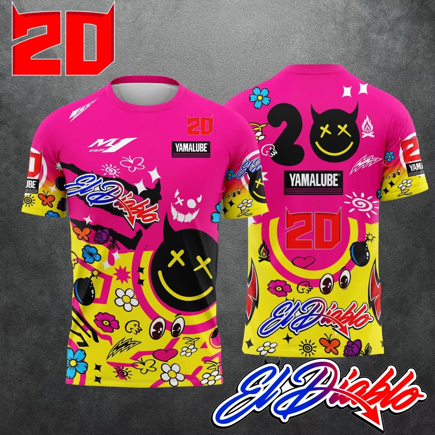 Nouveau T-shirt décontracté et ample pour homme et femme, modèle 2026, inspiré du numéro 20 de Fabio