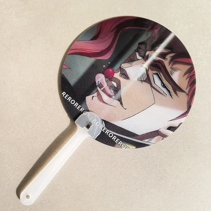 Éventail lenticulaire animé JOJO Kakyoin Noriaki Cherry, accessoire créatif unisexe pour cosplay, fê