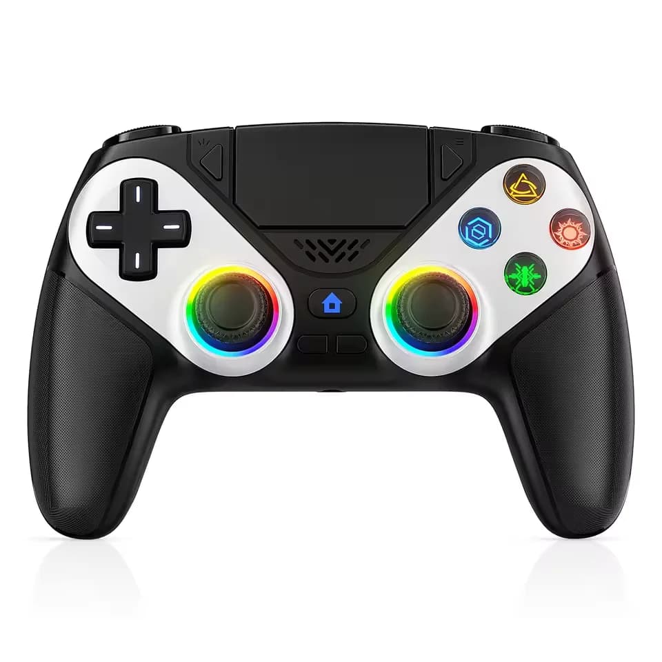 Manette de jeu sans fil RGB pour Playstation 5, contrôleur de console de jeu avec fonction Turbo, vi