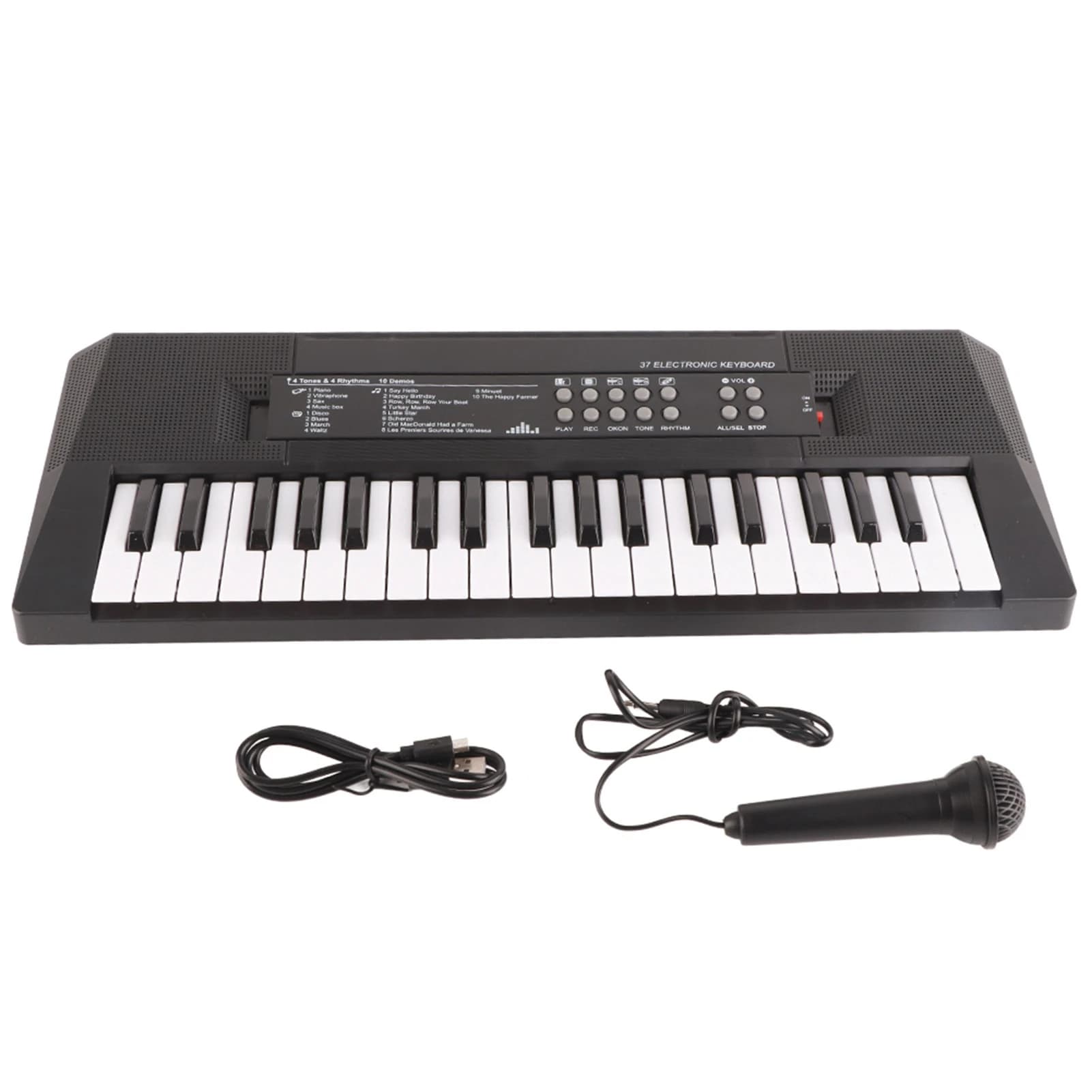 Clavier électrique 37 touches Piano Instrument de musique pour enfants Microphone fonction d'enregis