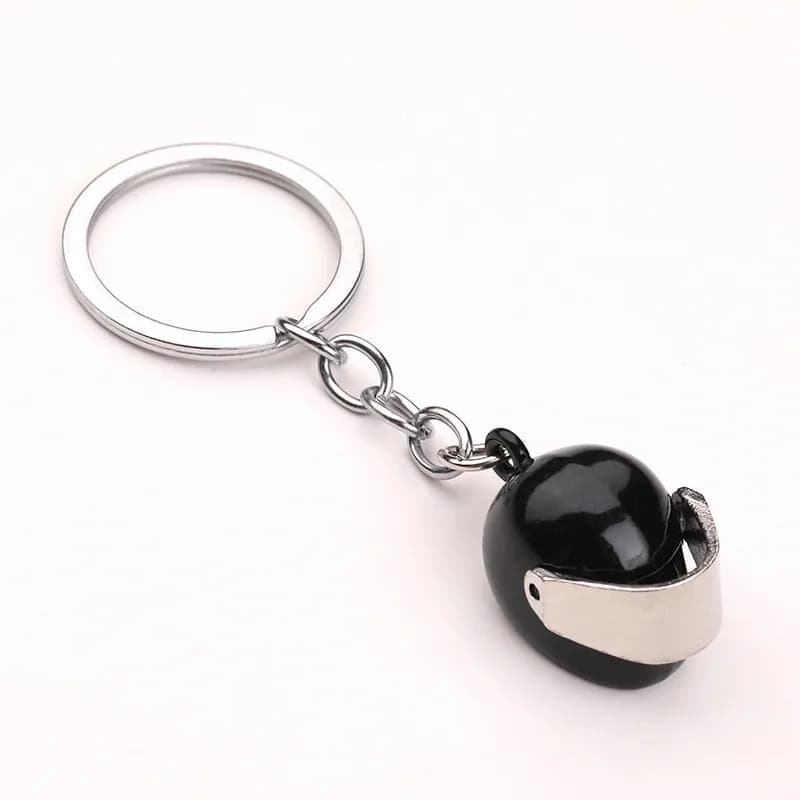 Porte-clés mini casque de moto avec visière rabattable, pendentif casque pour motards, plusieurs cou