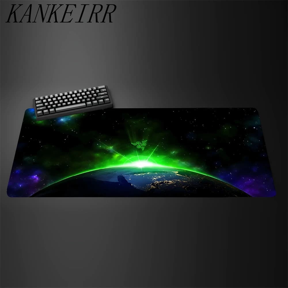 Razer souris bande dessinée tapis 90x40 Cm Kawaii tapis de bureau Xxl Pc Gamer ordinateur de jeu bur