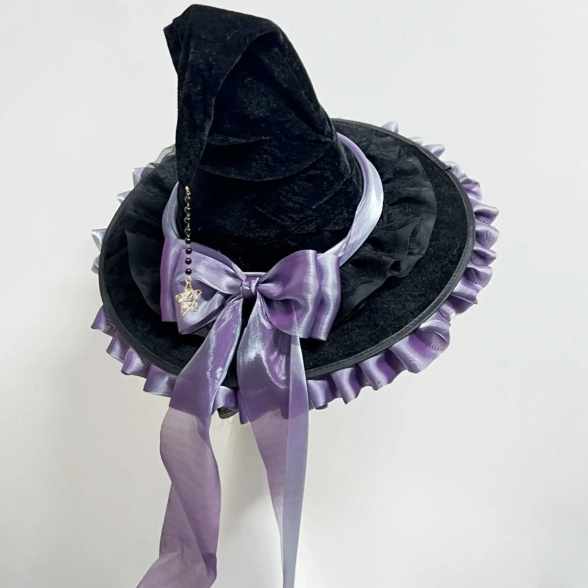 Chapeau magique de sorcière pour fête d'halloween, Costume de carnaval pour fille, gothique, Lolita 