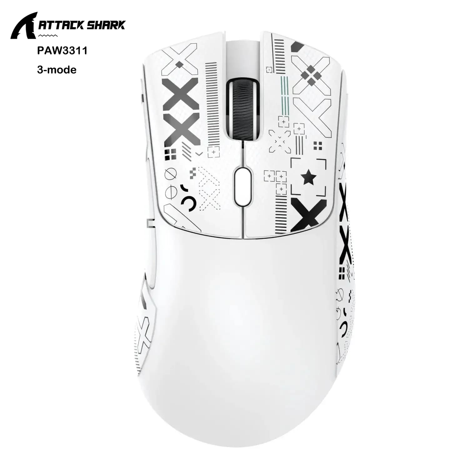 Souris de jeu sans fil Attack Shark R1/X11, 18K DPI PAW3311, ergonomique, légère, tri-mode Bluetooth