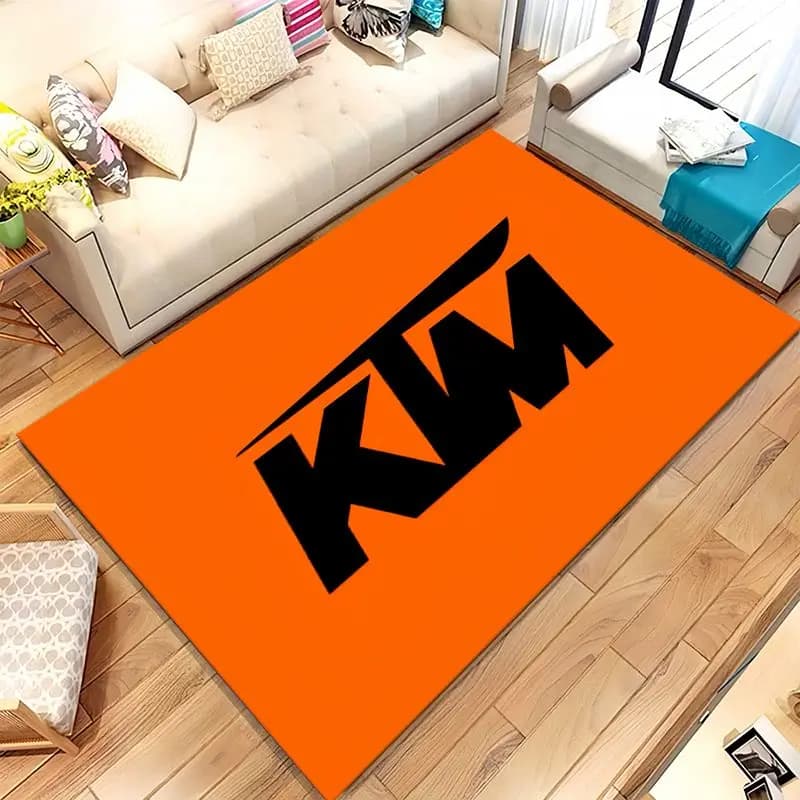 Tapis antidérapant rétro K-KTM Racing Moto pour salon, tapis doux pour chambre à coucher, salle de j