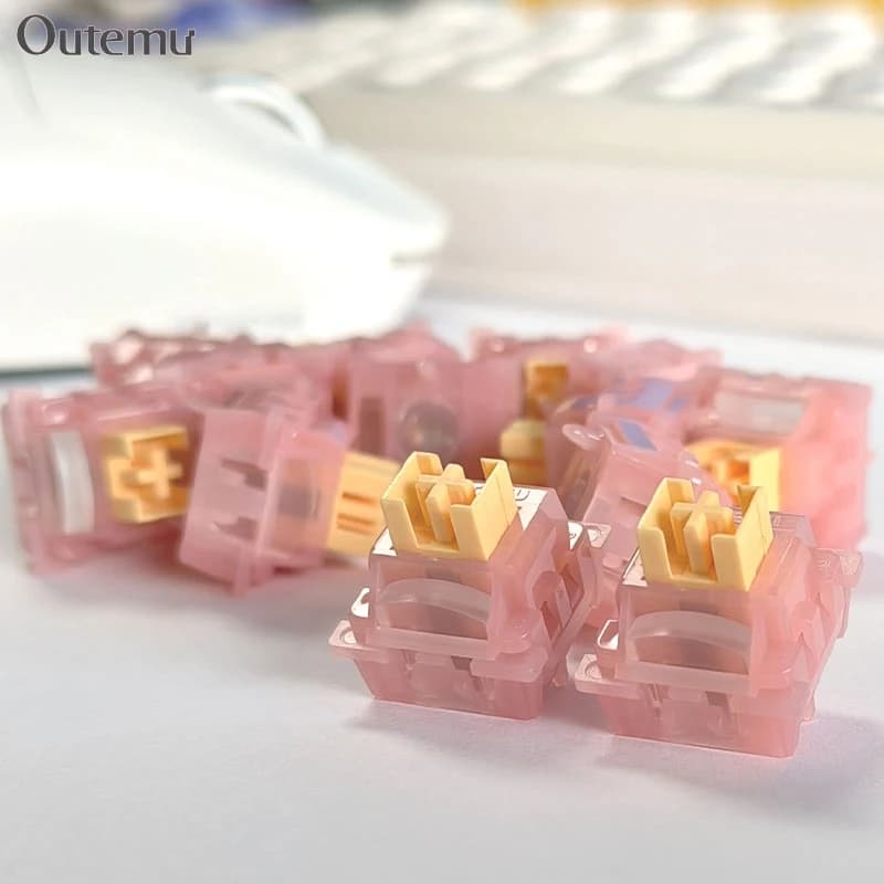 Interrupteurs de clavier de jeu magnétiques silencieux Peach Linear 40g à réglage libre et pré-équip