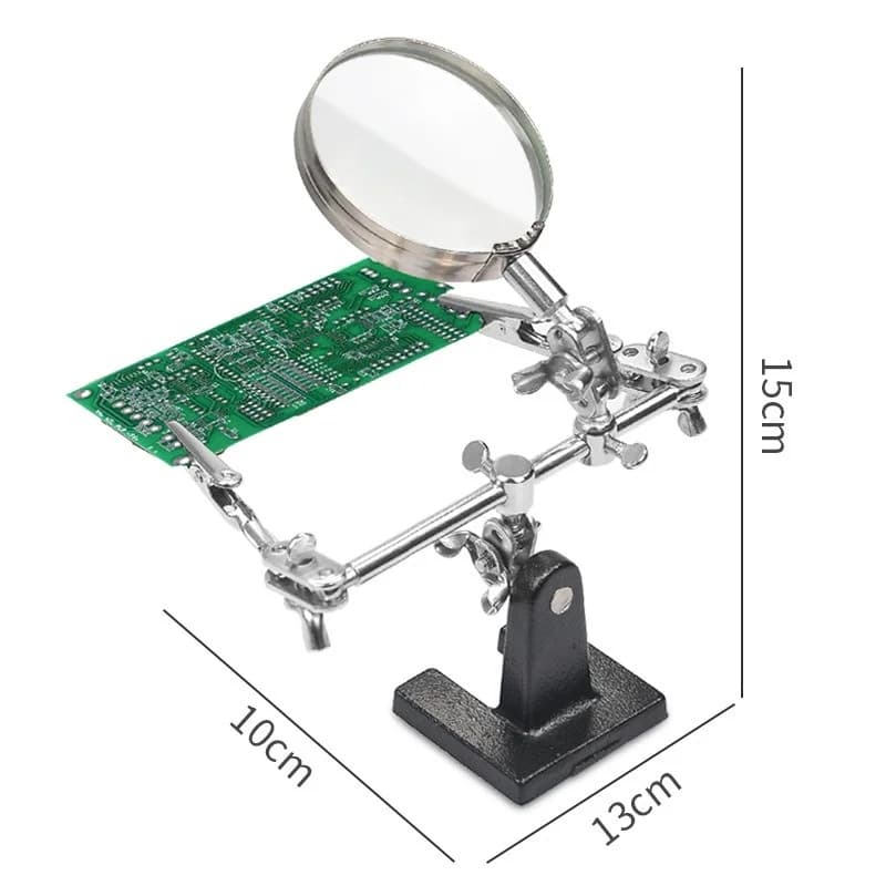 Support de Station de fer à souder avec loupe de soudage, pince à pince, aide à la troisième main, l