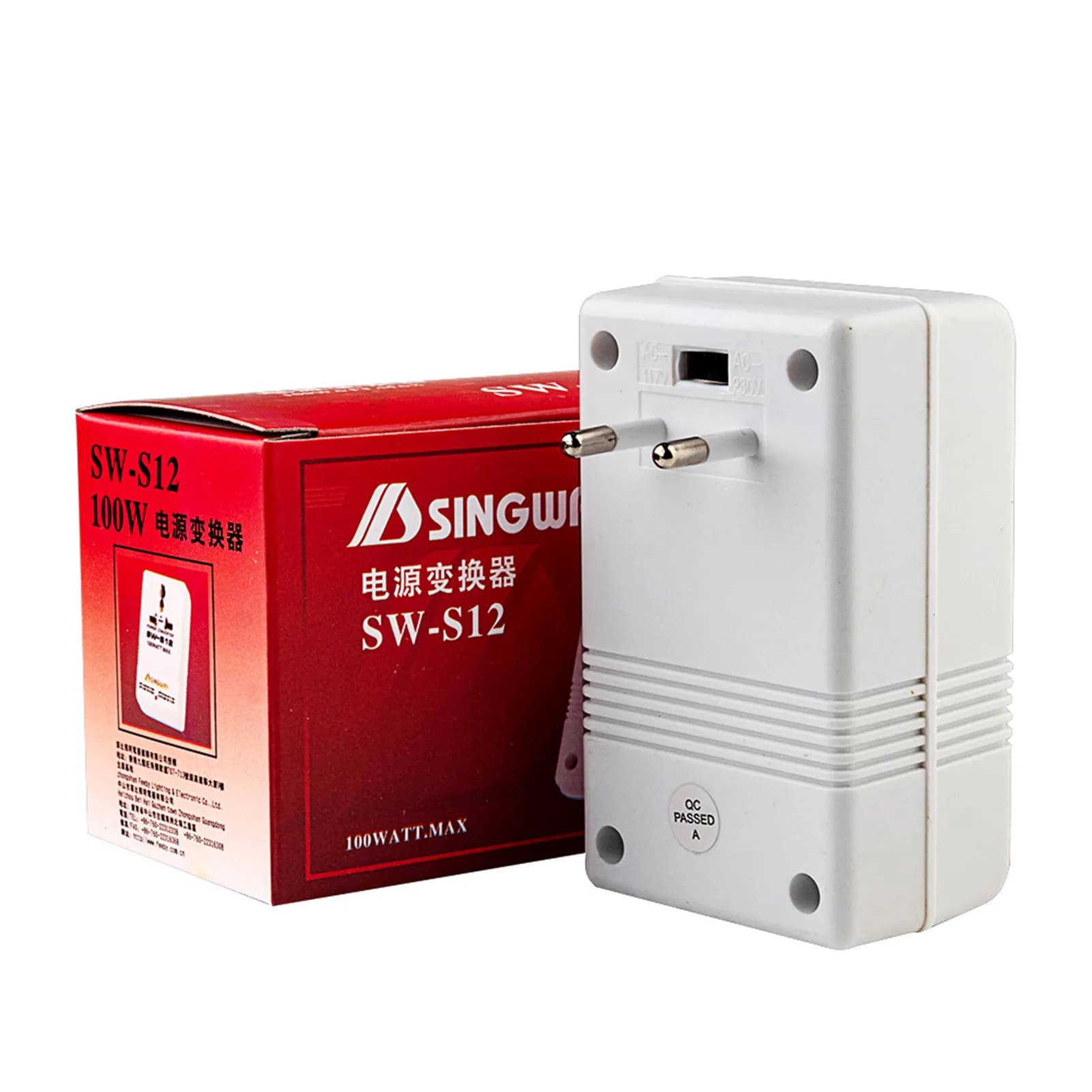 Transformateur double tension SW S12 110V 220V 100W, adaptateur de voyage, convertisseur de puissanc