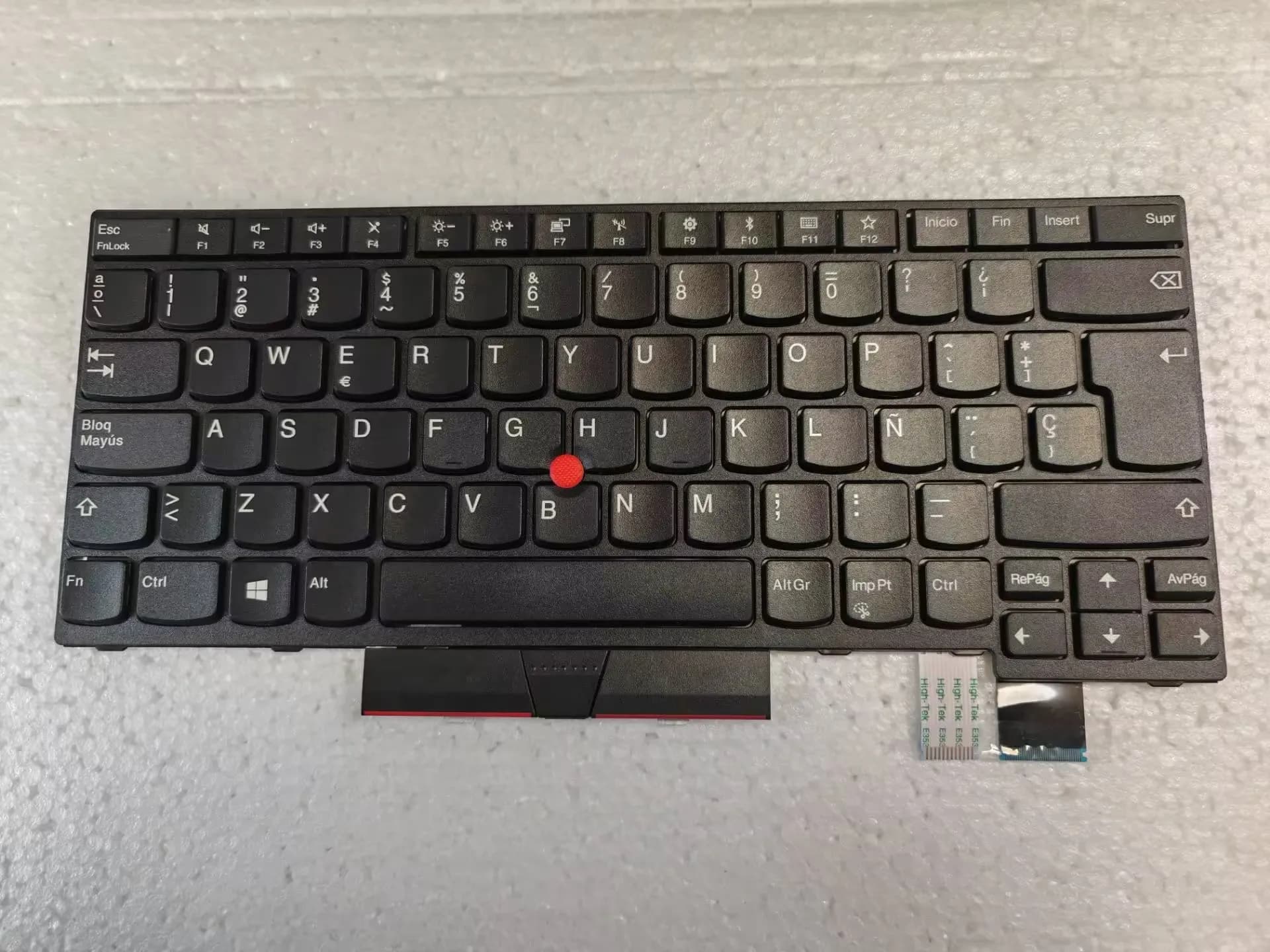 Clavier espagnol pour Lenovo Thinkpad T470 T480 A475 A485 avec Point sans rétro-éclairage