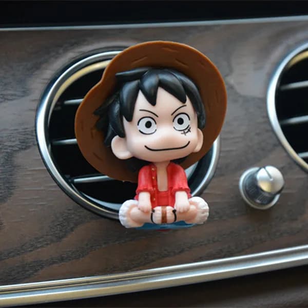 Figurine Luffy et Zoro, 7cm, une pièce, désodorisant pour évent de voiture, modèle de dessin animé, 