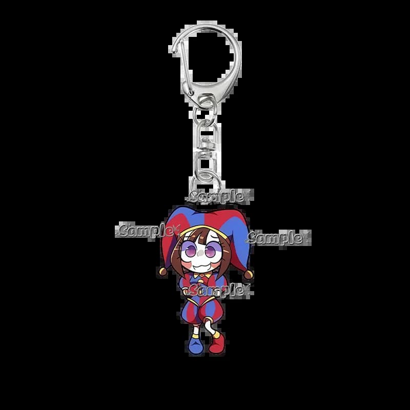 Porte-clés en acrylique de personnage d'anime Cartoon Pomni Jax Caine Ragatha Gangle Kinger Zooble, 