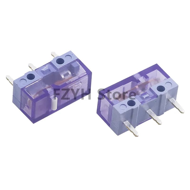 Nouveau HUANO jaune vert violet Transparent blanc point souris Micro bouton de commutation-90M 100M 