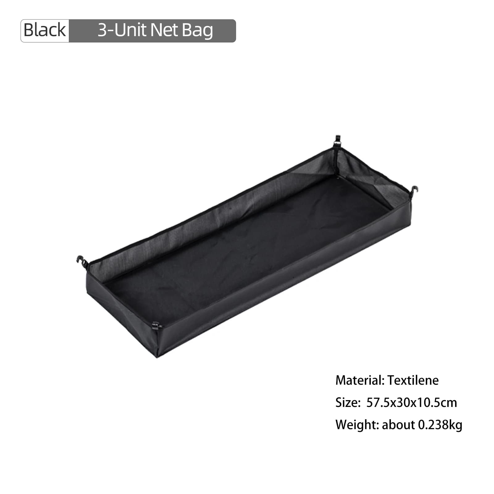 BISINNA IGT Accessoires de table : Étagère de rangement extensible demi-unité, support de lampe, sac