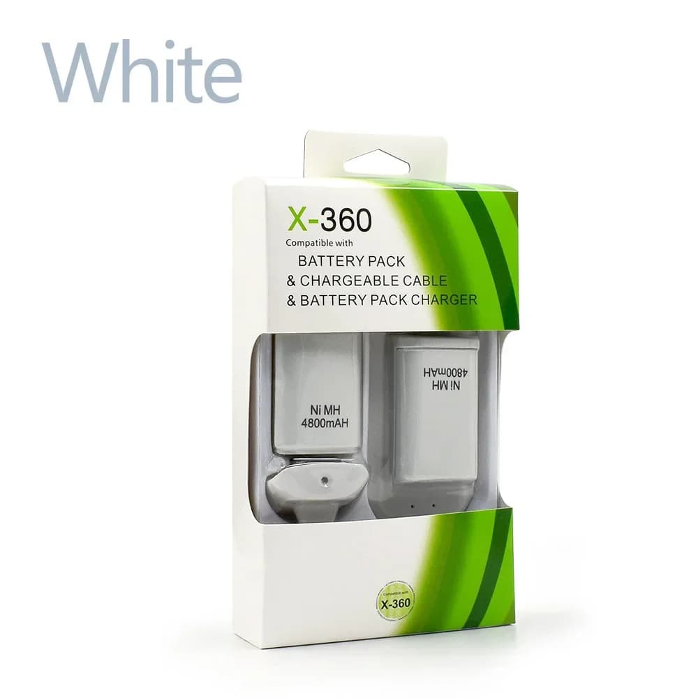 2 batteries rechargeables 4800mAh avec 1 câble de charge + station de charge pour manette de jeu san