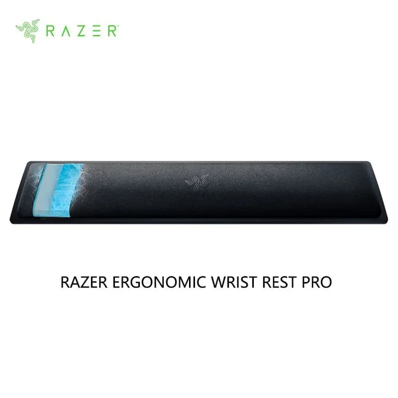 Razer repose-poignet ergonomique Pro pour claviers Full-104 Gel de refroidissement base en caoutchou