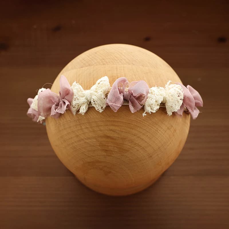 Accessoires de photographie pour bébé, pleine lune, bandeau à fleurs artificielles, décoration, couv