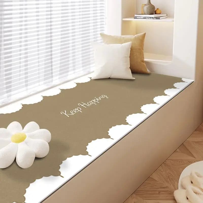 Tapis de baie vitrée de Style français, peut être coupé, épais, résistant à l'usure, adapté à toutes