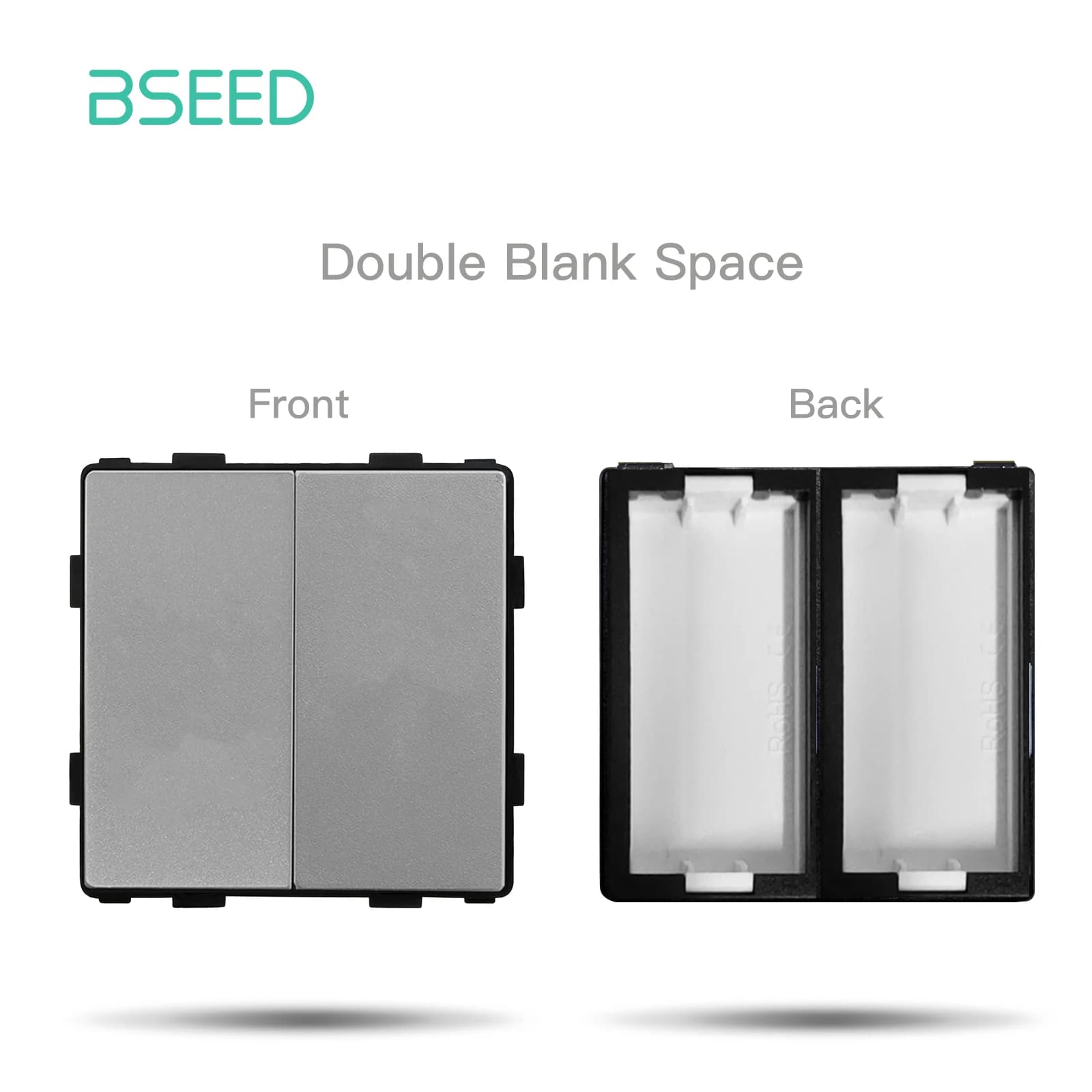 Bseed EU UK russie Standard USB TV Satellite panneau de prise d'ordinateur avec cadre en verre de cr