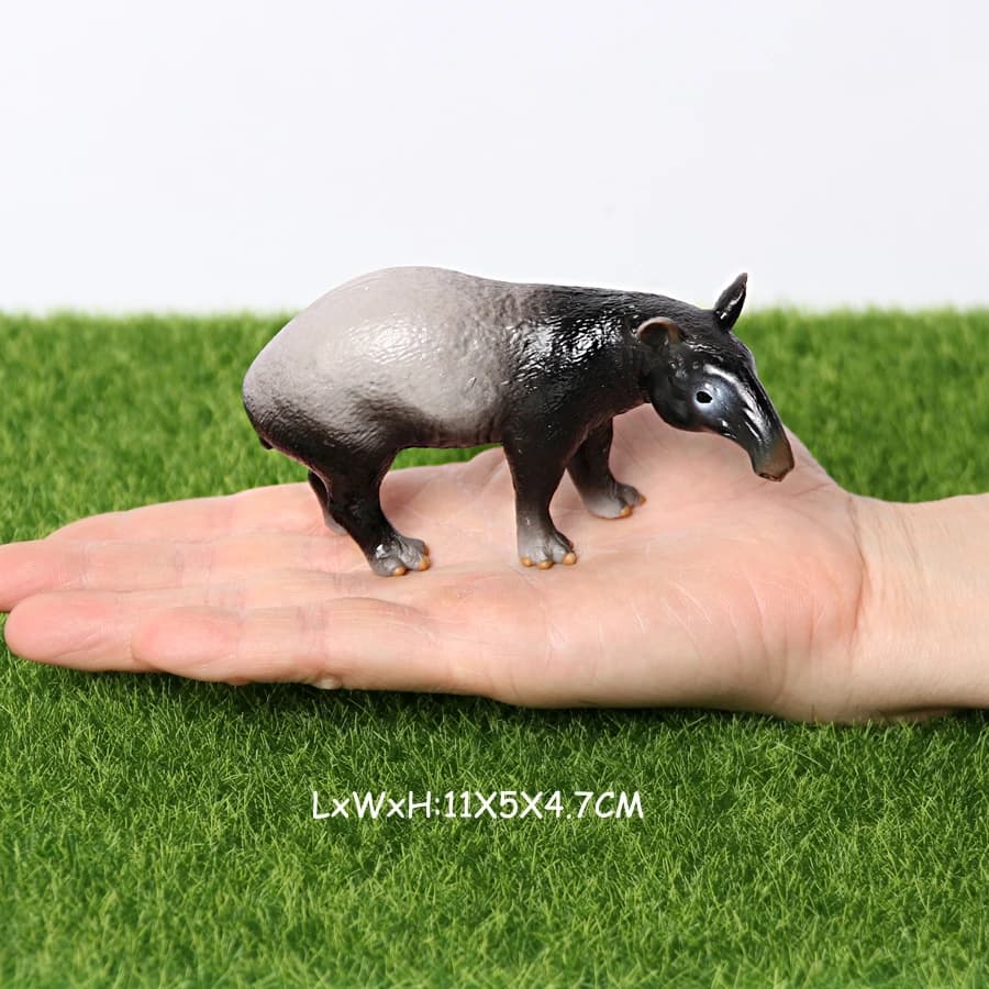 Modèle de Tapir d'animal sauvage réaliste, jouet de jardin féerique, jouet éducatif cognitif, cadeau