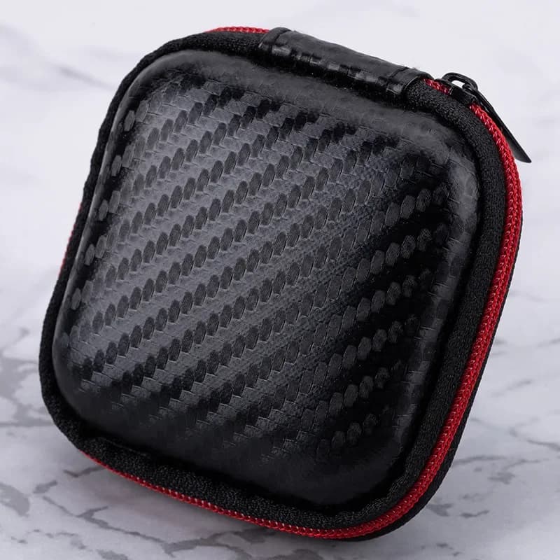 Boîte pour écouteurs Bluetooth, étui pour casque, carré, portable, manchon de protection, étui de ra