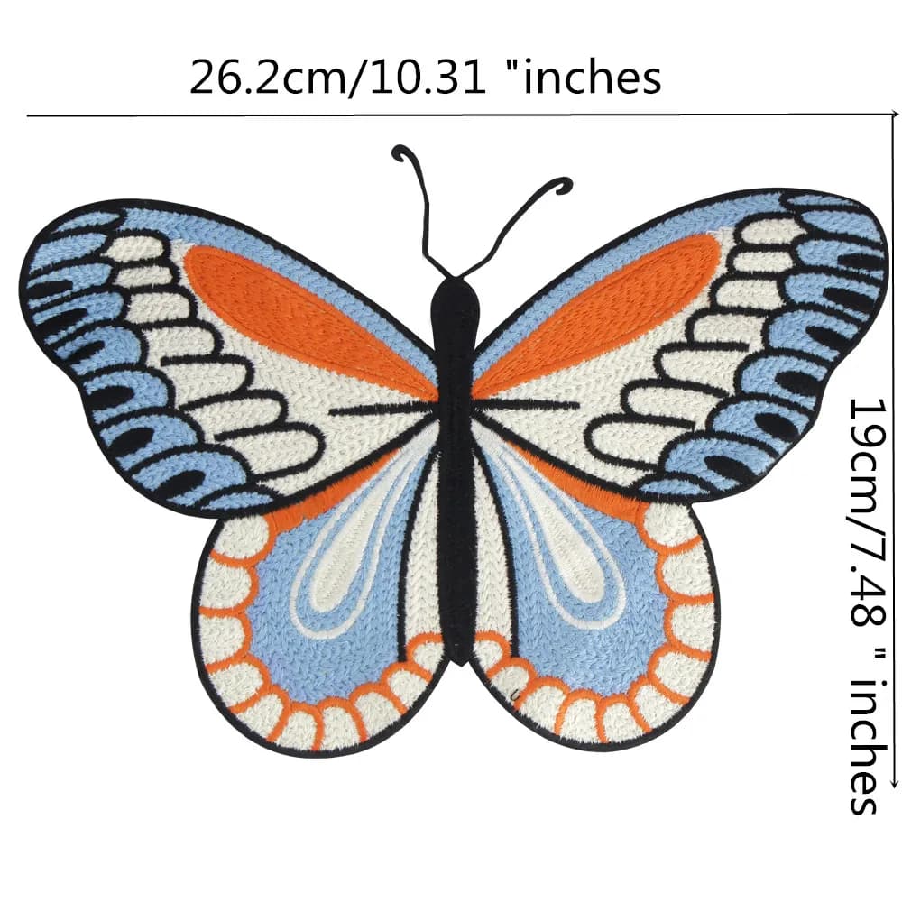 Patch brodé à nœud rouge pour bricolage, patchs papillon brodés, accessoires de décoration pour vête