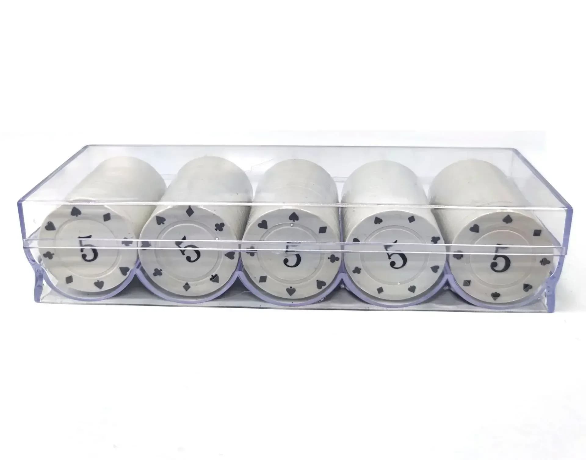 Ensemble de jetons de poker avec organisateur, 100 pièces, pour Texas Hold'em, Blackjack, divertisse