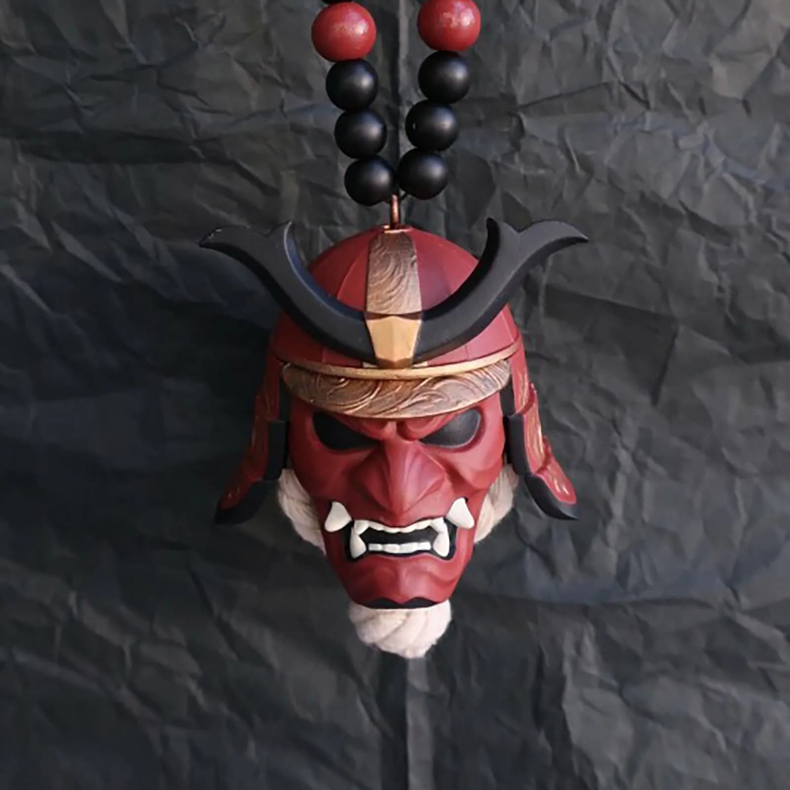 Pendentif suspendu pour casque Oni samouraï Kabuto japonais, breloque pour rétroviseur de voiture, P