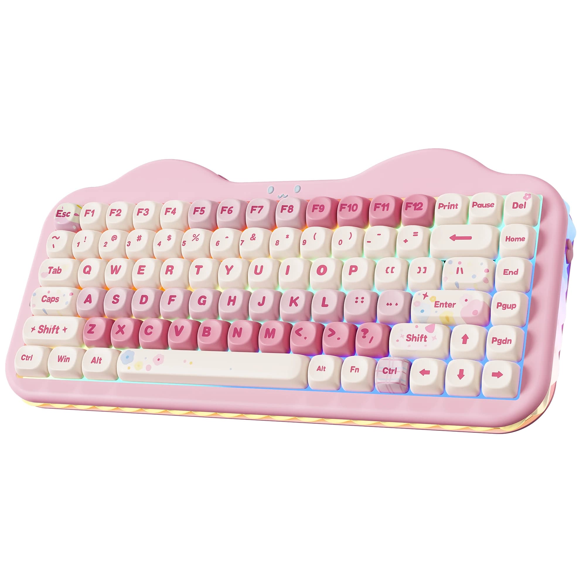 Clavier mécanique sans fil YUNZII C75, clavier RGB personnalisé 75 % avec touches interchangeables, 