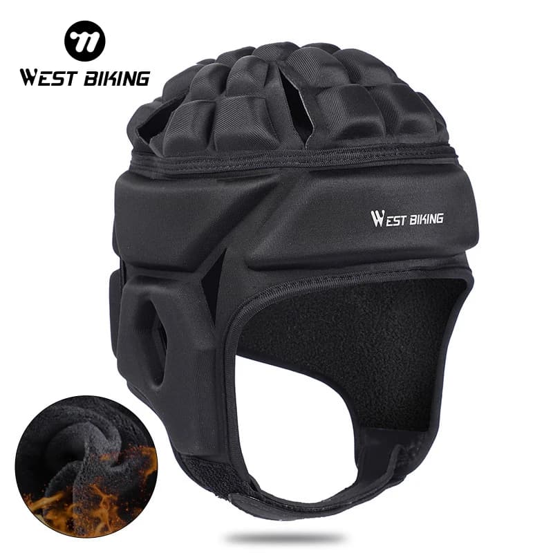 Casque de gardien de but de cyclisme d'hiver, casquette de protection thermique, chapeau de gardien 