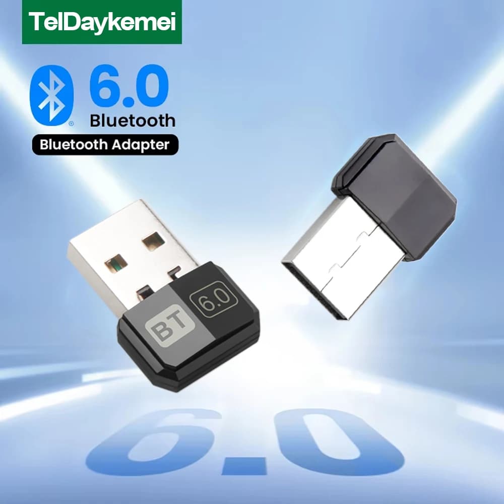 Adaptateur Bluetooth USB, Dongle Bluetooth 6.0 pour PC Windows 11/10/8.1/8/7, récepteur et émetteur 