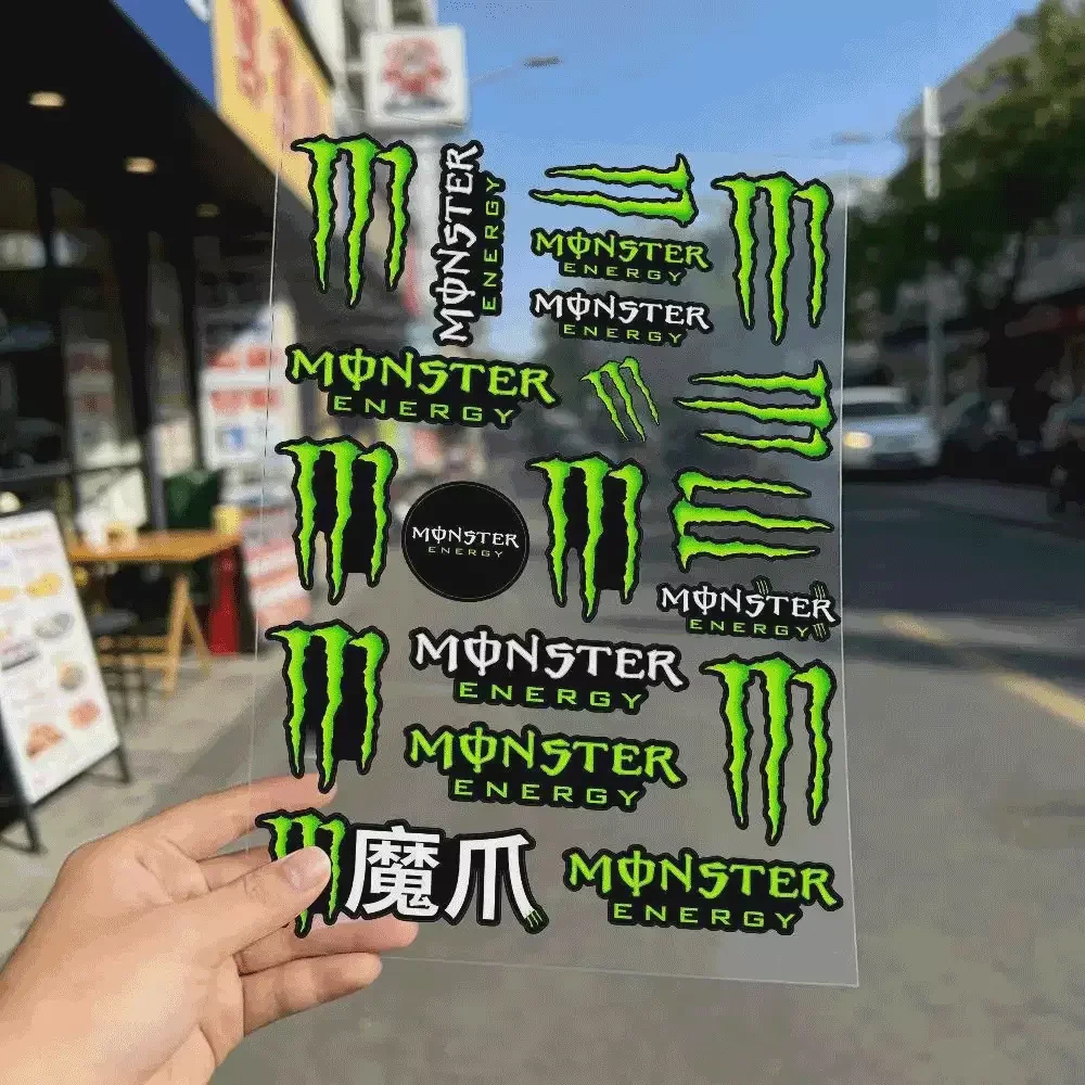 Autocollant réfléchissant imperméable haute visibilité pour Monster Energy, autocollant anti-rayures