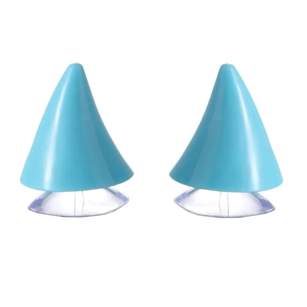 1 paire de corne en caoutchouc de Silicone en forme d'aile, corne de casque de Moto d'halloween, déc