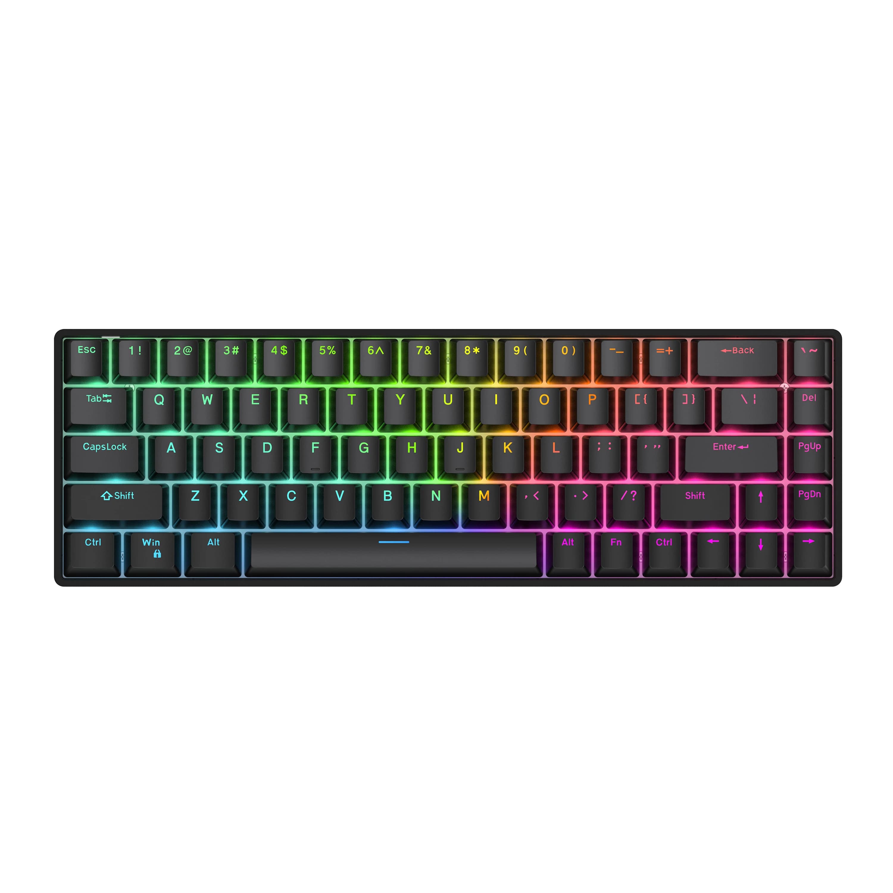 Raven68 Esports clavier à axe magnétique filaire monomode PBT Transparent Keycap 8K retour réglable 