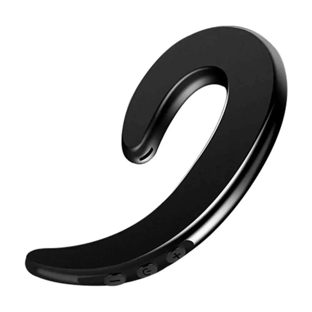 Affichage numérique sans fil Bluetooth écouteur 3D stéréo couleur unie Conduction osseuse casque mod