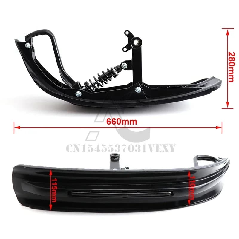 Dirt Pit Bike Snow Bike traîneau motoneige moteur roue avant Skis Kit accessoires de planche à roule