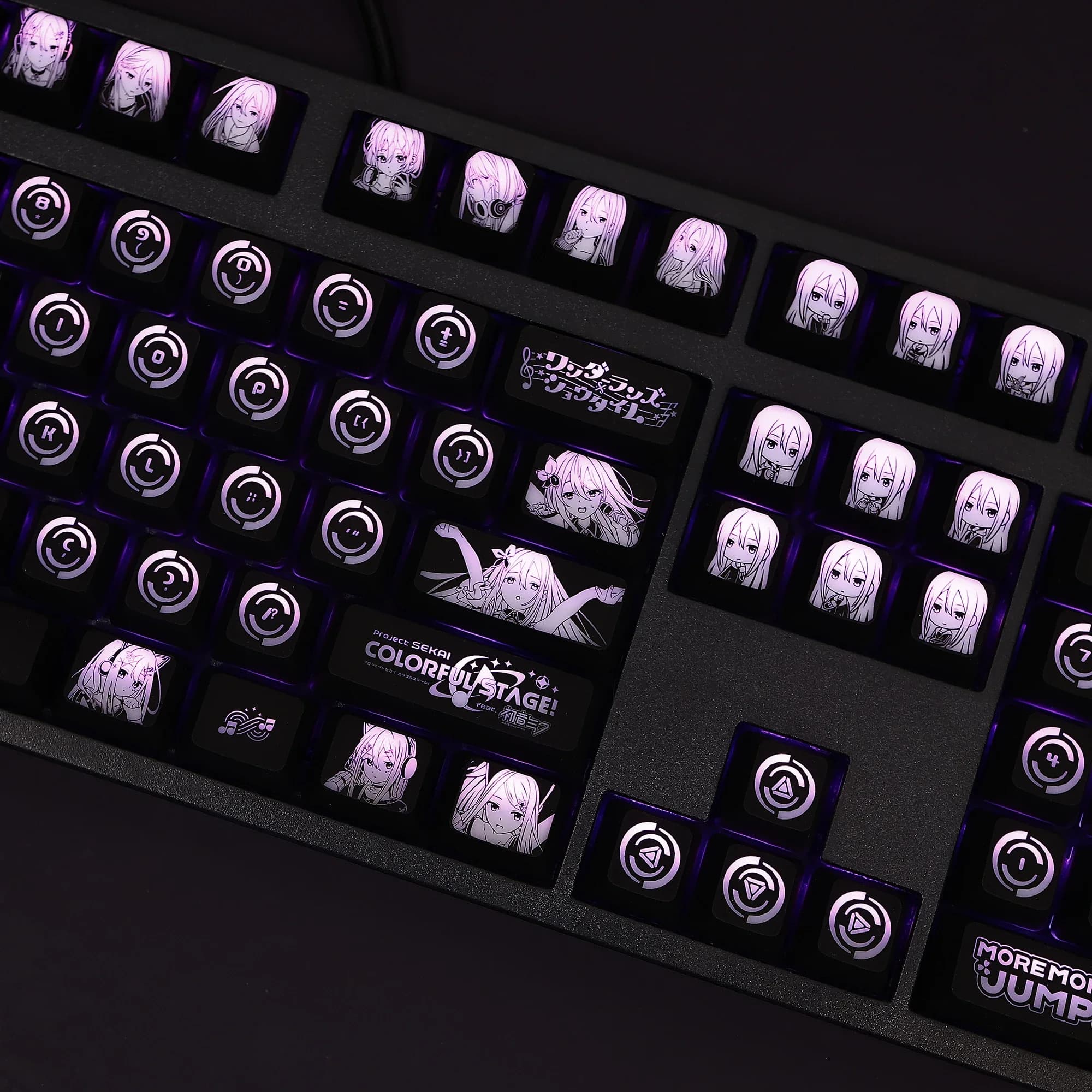 Yoisaki-Clavier mécanique à trou noir Swallow, Keycaps pour Corsair K70, K95, Keycap rétro4.2, Oke A
