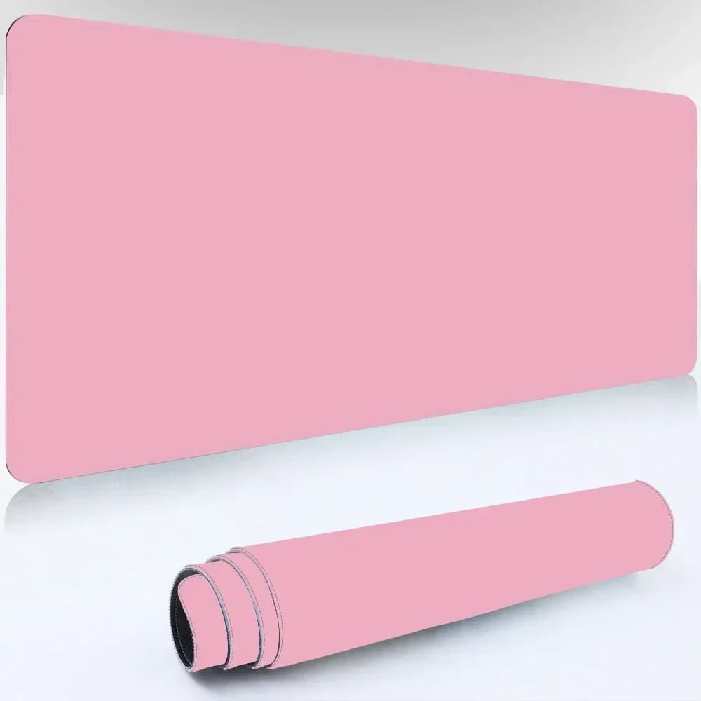 Tapis de souris en polymère simple, grand coussin de jeu, tout blanc, bureau, ordinateur, accessoire