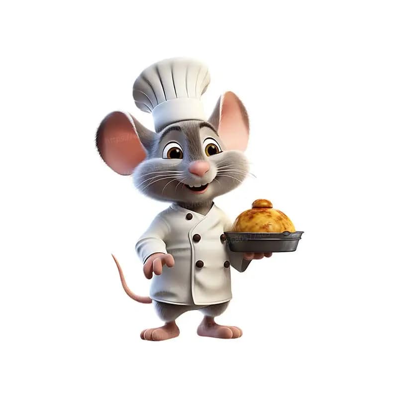 Dessin animé Gourmet petite souris salon chambre porche maison fond décoration Stickers muraux auto-